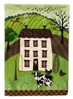 Folk Art Country House Flag Garden Size VHA3024GF