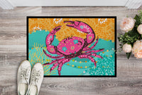 Coastal Pink Crab Indoor or Outdoor Mat 18x27 VHA3028MAT