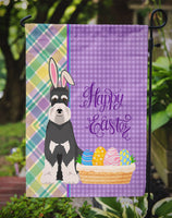 Black and Silver Schnauzer Easter Flag Garden Size