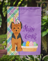 Black and Tan Puppy Cut Yorkshire Terrier Easter Flag Garden Size