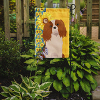 Summer Sunflowers Blenheim Cavalier Spaniel Flag Garden Size
