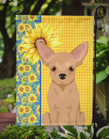 Summer Sunflowers Gold Chihuahua Flag Garden Size