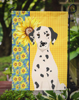 Summer Sunflowers Dalmatian Flag Garden Size