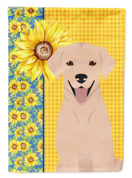 Summer Sunflowers Yellow Labrador Retriever Flag Garden Size