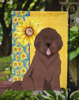 Summer Sunflowers Brown Newfoundland Flag Garden Size