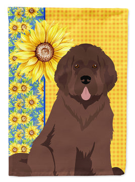 Summer Sunflowers Brown Newfoundland Flag Garden Size
