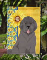 Summer Sunflowers Grey Newfoundland Flag Garden Size