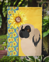 Summer Sunflowers Cream Pekingese Flag Garden Size