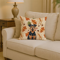 Airedale Terrier Heirloom Fall Throw Pillow