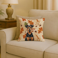 Airedale Terrier Heirloom Fall Throw Pillow
