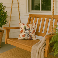 Sesame Akita Heirloom Fall Throw Pillow