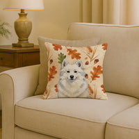 American Eskimo Heirloom Fall Throw Pillow