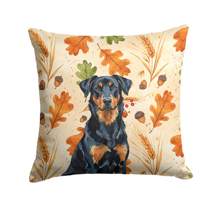 Caroline's Treasures, Fall Flag, Pillow (18" x 18"), Pet Flag, Dog Flag, Cat Flag, Outdoor Decor