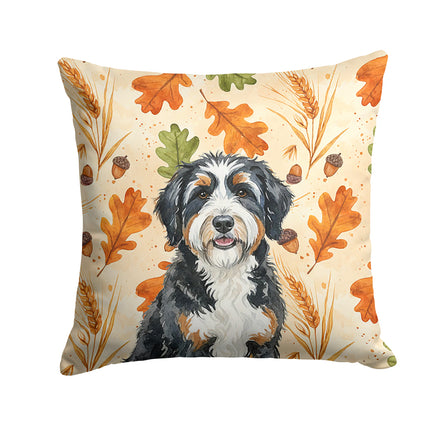 Caroline's Treasures, Fall Flag, Pillow (14" x 14"), Pet Flag, Dog Flag, Cat Flag, Outdoor Decor