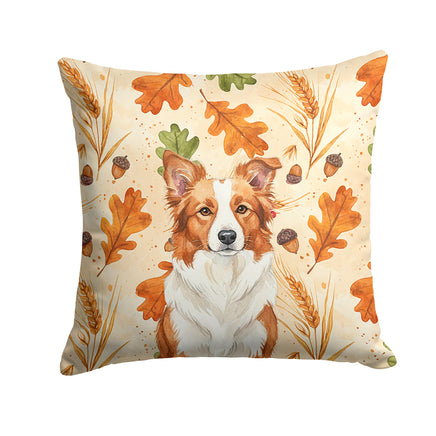 Caroline's Treasures, Fall Flag, Pillow (14" x 14"), Pet Flag, Dog Flag, Cat Flag, Outdoor Decor