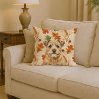 Wheaten Border Terrier Heirloom Fall Throw Pillow