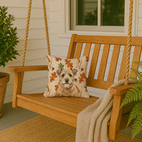 Wheaten Border Terrier Heirloom Fall Throw Pillow