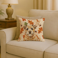 Wheaten Border Terrier Heirloom Fall Throw Pillow