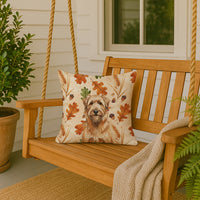 Tawny Briard Heirloom Fall Throw Pillow