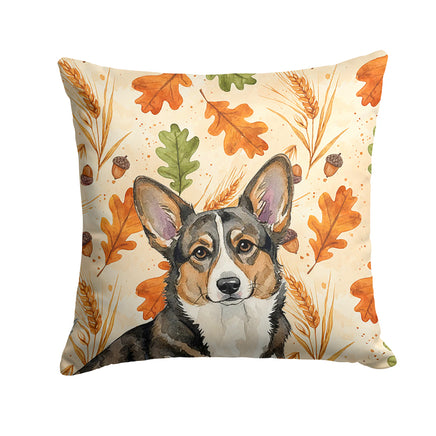Caroline's Treasures, Fall Flag, Pillow (14" x 14"), Pet Flag, Dog Flag, Cat Flag, Outdoor Decor