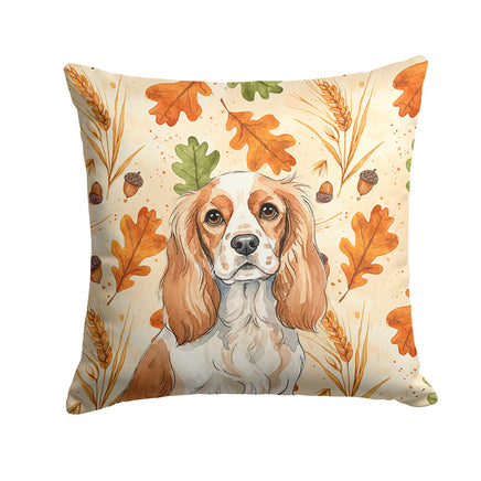 Caroline's Treasures, Fall Flag, Pillow (14" x 14"), Pet Flag, Dog Flag, Cat Flag, Outdoor Decor