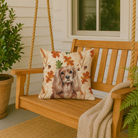 Ruby Cavalier Spaniel Heirloom Fall Throw Pillow