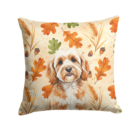 Caroline's Treasures, Fall Flag, Pillow (14" x 14"), Pet Flag, Dog Flag, Cat Flag, Outdoor Decor