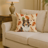 Sable Collie Heirloom Fall Throw Pillow