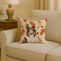 Sable Collie Heirloom Fall Throw Pillow