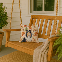 Tricolor Collie Heirloom Fall Throw Pillow