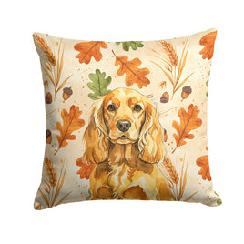 Caroline's Treasures, Fall Flag, Pillow (14" x 14"), Pet Flag, Dog Flag, Cat Flag, Outdoor Decor
