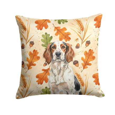 Caroline's Treasures, Fall Flag, Pillow (14" x 14"), Pet Flag, Dog Flag, Cat Flag, Outdoor Decor