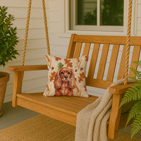 Ruby English Toy Spaniel Heirloom Fall Throw Pillow