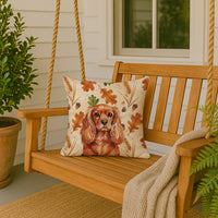 Ruby English Toy Spaniel Heirloom Fall Throw Pillow