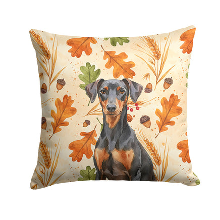 Caroline's Treasures, Fall Flag, Pillow (14" x 14"), Pet Flag, Dog Flag, Cat Flag, Outdoor Decor