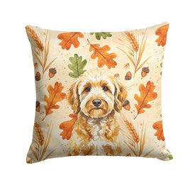 Caroline's Treasures, Fall Flag, Pillow (14" x 14"), Pet Flag, Dog Flag, Cat Flag, Outdoor Decor