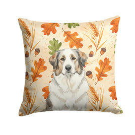 Caroline's Treasures, Fall Flag, Pillow (14" x 14"), Pet Flag, Dog Flag, Cat Flag, Outdoor Decor