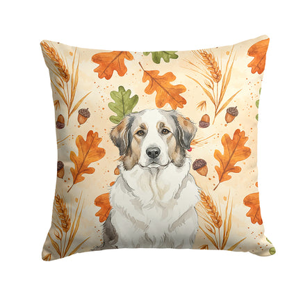 Caroline's Treasures, Fall Flag, Pillow (14" x 14"), Pet Flag, Dog Flag, Cat Flag, Outdoor Decor