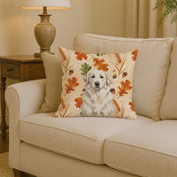 White Great Pyrenees Heirloom Fall Throw Pillow