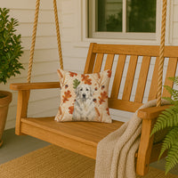 White Great Pyrenees Heirloom Fall Throw Pillow