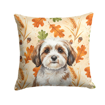 Caroline's Treasures, Fall Flag, Pillow (14" x 14"), Pet Flag, Dog Flag, Cat Flag, Outdoor Decor
