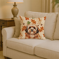 Sable Havanese Heirloom Fall Throw Pillow