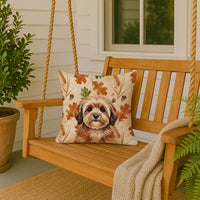 Sable Havanese Heirloom Fall Throw Pillow