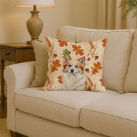 Tan Icelandic Sheepdog Heirloom Fall Throw Pillow