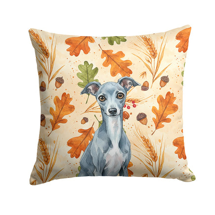 Caroline's Treasures, Fall Flag, Pillow (14" x 14"), Pet Flag, Dog Flag, Cat Flag, Outdoor Decor