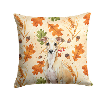 Caroline's Treasures, Fall Flag, Pillow (14" x 14"), Pet Flag, Dog Flag, Cat Flag, Outdoor Decor