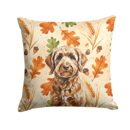 Caroline's Treasures, Fall Flag, Pillow (14" x 14"), Pet Flag, Dog Flag, Cat Flag, Outdoor Decor