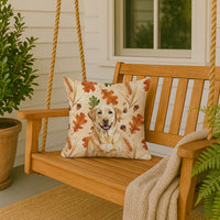 Yellow Labrador Retriever Heirloom Fall Throw Pillow