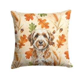 Caroline's Treasures, Fall Flag, Pillow (14" x 14"), Pet Flag, Dog Flag, Cat Flag, Outdoor Decor