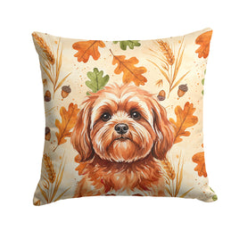Caroline's Treasures, Fall Flag, Pillow (14" x 14"), Pet Flag, Dog Flag, Cat Flag, Outdoor Decor